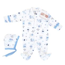 Salopeta prematuri și 0-6 luni (SEMISUBTIRE) cu manuși si botoșei, cu capse in față si pe ambele picioare + Căciuliță (Bumbac 100%,rib )