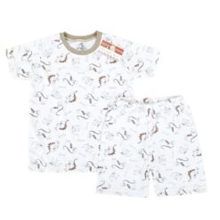 Pijama de vara/tricou si pantalon scurt/ 6luni-10ani (Bumbac 100%, subtire)