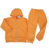 Trening 2 luni-6 ani, hanorac cu gluga + pantalon  (Bumbac 100%, semigros) portocaliu