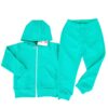 Trening 2 luni-6 ani, hanorac cu gluga + pantalon  (Bumbac 100%, semigros, ferm)verde