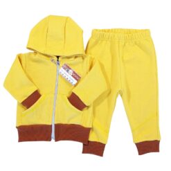 Trening 2-6 luni, hanorac cu gluga + pantalon  (Bumbac 100%, semigros, moale)