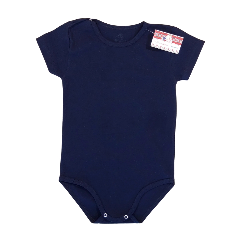 Body tricou, pt copii mari si mici(Bumbac 100%, subtire,glat)bleumarin