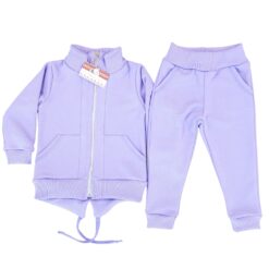 Trening CR, hanorac cu guler si fermoar + pantalon cu buzunare(100%Bumbac)