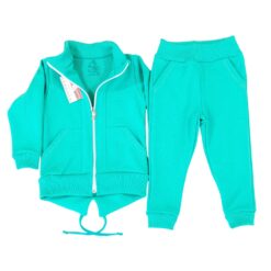 Alternative view of Trening CR, hanorac cu guler si fermoar + pantalon cu buzunare(100%Bumbac)