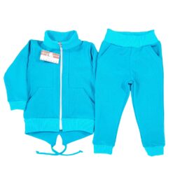Trening CR, hanorac cu guler si fermoar + pantalon cu buzunare(100% Bumbac)