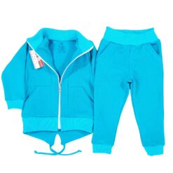 Alternative view of Trening CR, hanorac cu guler si fermoar + pantalon cu buzunare(100% Bumbac)