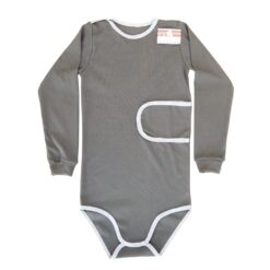 Body cu fereastră pt copii cu GASTROSTOMA(Bumbac 100%semisubțire)RIB