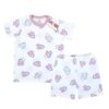 Pijama de vara, fete/tricou si pantalon scurt/ 6luni-10ani (Bumbac 95%+5%Lycra, subtire)