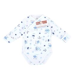 Body pieptar cu capse in față si manușele (Bumbac 100%, semisubțire, rib)