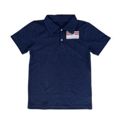 Tricou tip polo pentru școală/grădiniță (100% Bumbac,pique)semisubțire,BLEUMARIN