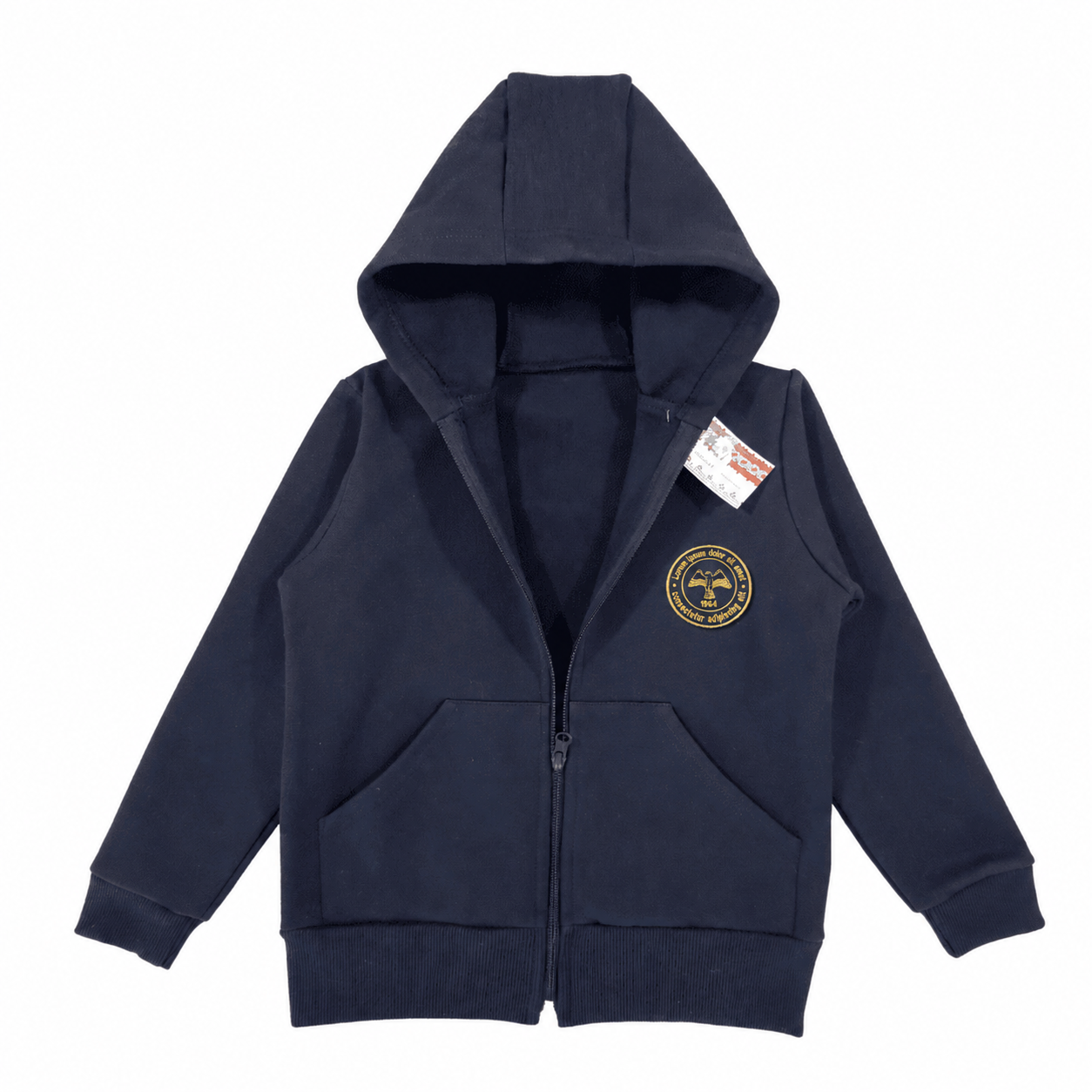 Hanorac (Bumbac 100%, trening) - Uniformă Școala Gimnazială Nr. 178 - Siglă ALBASTRĂ