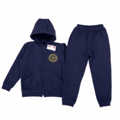 Compleu sport (Bumbac 100%, trening) - Uniformă Școala Gimnazială Nr. 178 - Siglă ALBASTRĂ