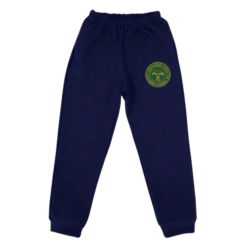 Pantalon lung (Bumbac 100%, trening) - Uniformă Școala Gimnazială Nr. 178 - Siglă VERDE