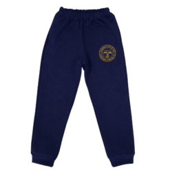 Pantalon lung (Bumbac 100%, trening) - Uniformă Școala Gimnazială Nr. 178 - Siglă ALBASTRĂ