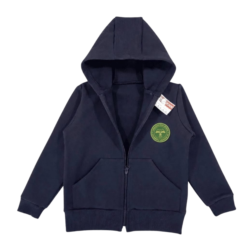 Hanorac (Bumbac 100%, trening) - Uniformă Școala Gimnazială Nr. 178 - Siglă VERDE