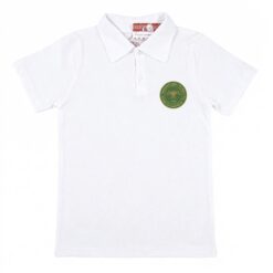 Tricou tip polo (Bumbac 100%, pique) - Uniformă Școala Gimnazială Nr. 178 - Siglă VERDE